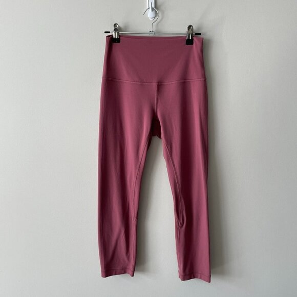 LULULEMON Fast and Free Crop II 19" *Non-Reflective Cool Cherry Tint Pink 4 - Picture 2 of 6